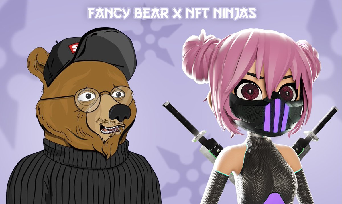 TheNFTNinjas's tweet photo. NFTNINJAS X FANCYBEARS GIVEAWAY!

We are giving away Fancy Bear #1486 to one lucky winner! @FancyBearsMeta #FTB

To enter:
Tag 5 friends
Like and Retweet
Follow us &amp; @FancyBearsMeta 
Join our Discord: https://t.co/QeLzrMAeRt

Goodluck Ninjas! 
🥷🏻❤️🐻🥷🏻❤️🐻 https://t.co/DbvXULR0Eg