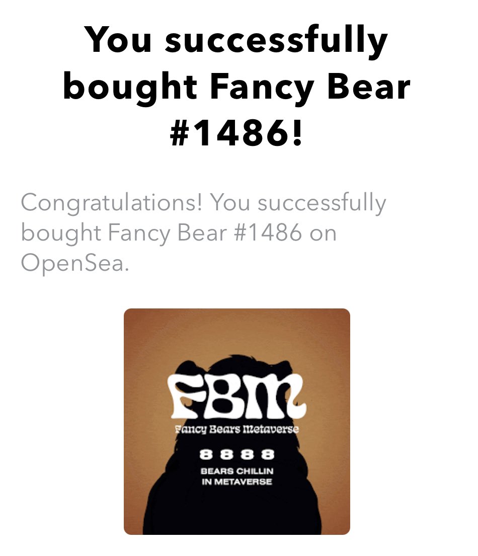 TheNFTNinjas's tweet photo. NFTNINJAS X FANCYBEARS GIVEAWAY!

We are giving away Fancy Bear #1486 to one lucky winner! @FancyBearsMeta #FTB

To enter:
Tag 5 friends
Like and Retweet
Follow us &amp; @FancyBearsMeta 
Join our Discord: https://t.co/QeLzrMAeRt

Goodluck Ninjas! 
🥷🏻❤️🐻🥷🏻❤️🐻 https://t.co/DbvXULR0Eg