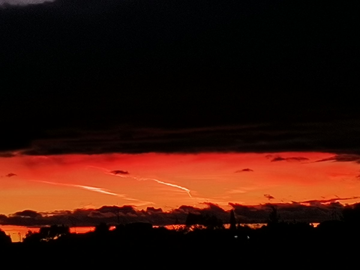 NewBertrand's tweet photo. Les yeux tournés vers le ciel,
je laisse 
les couleurs du soleil 
me conter le merveilleux
de l'instant qui est joyeux. #soleil #contraste #colores
 
#Vibration #ondulation 
#frequencies #puestadelsol #sunsetphotography #NatureBeauty https://t.co/3KkC3eHqGR