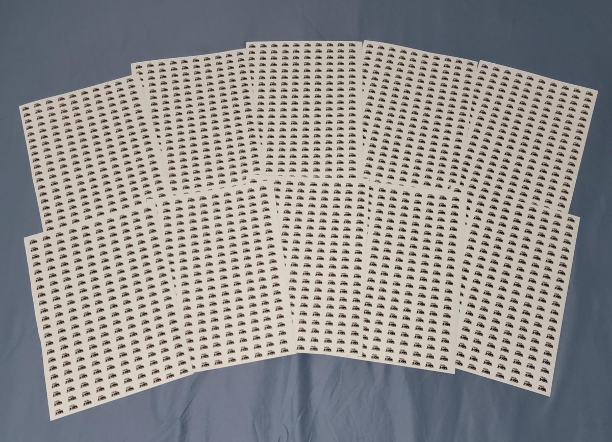 Ever wonder what over 2000 stickers look like? 🤔 🤤 #MicroRCObsessions #rc #rchobby #prints #stickers #spazprints