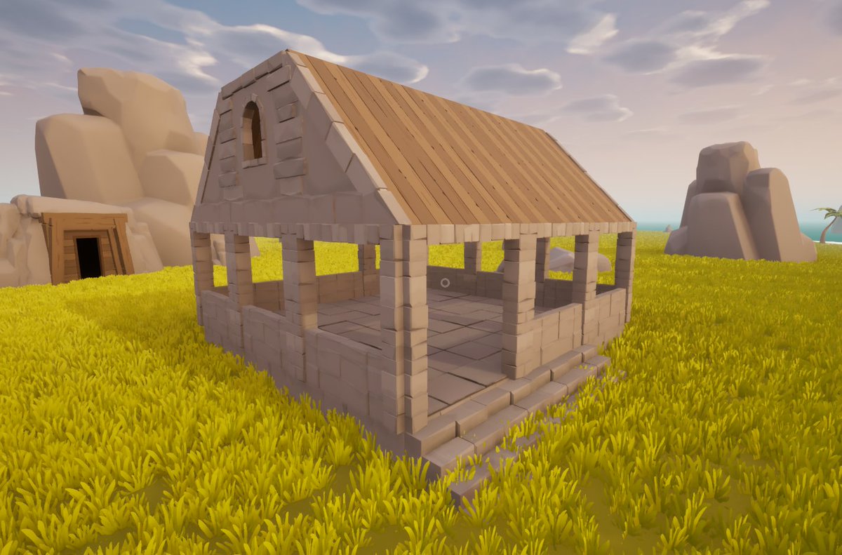 Stone "railing" added