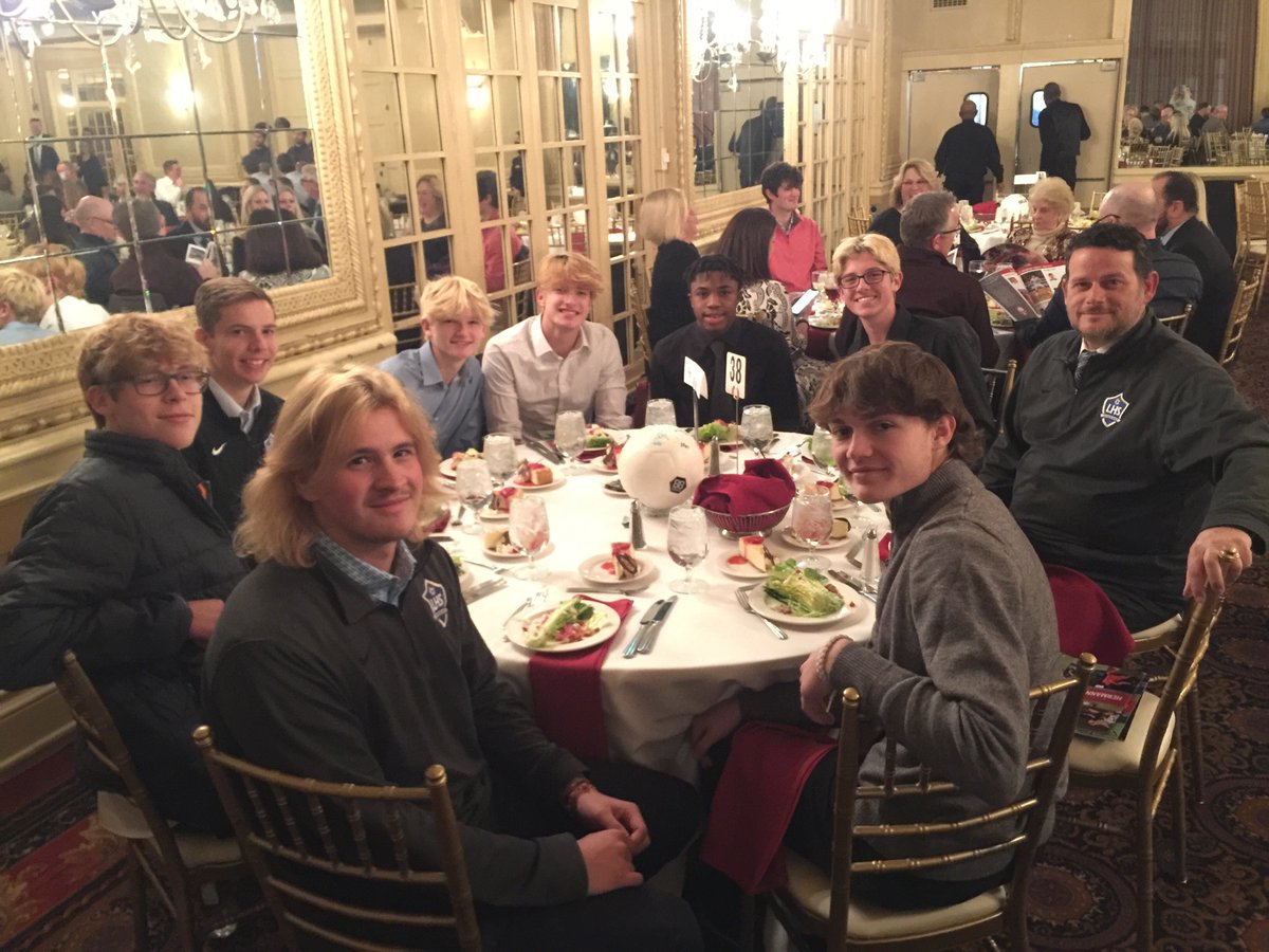 Mjlurtz's tweet photo. Thank you @Macstlouis and @HermannTrophy for our invitation to the Hermann Trophy banquet. It was an incredible experience for our team and we appreciate your recognition at the event as Missouri Class 1 Soccer State High School Champions. @LutheranCougars https://t.co/wk8DVv1VaQ