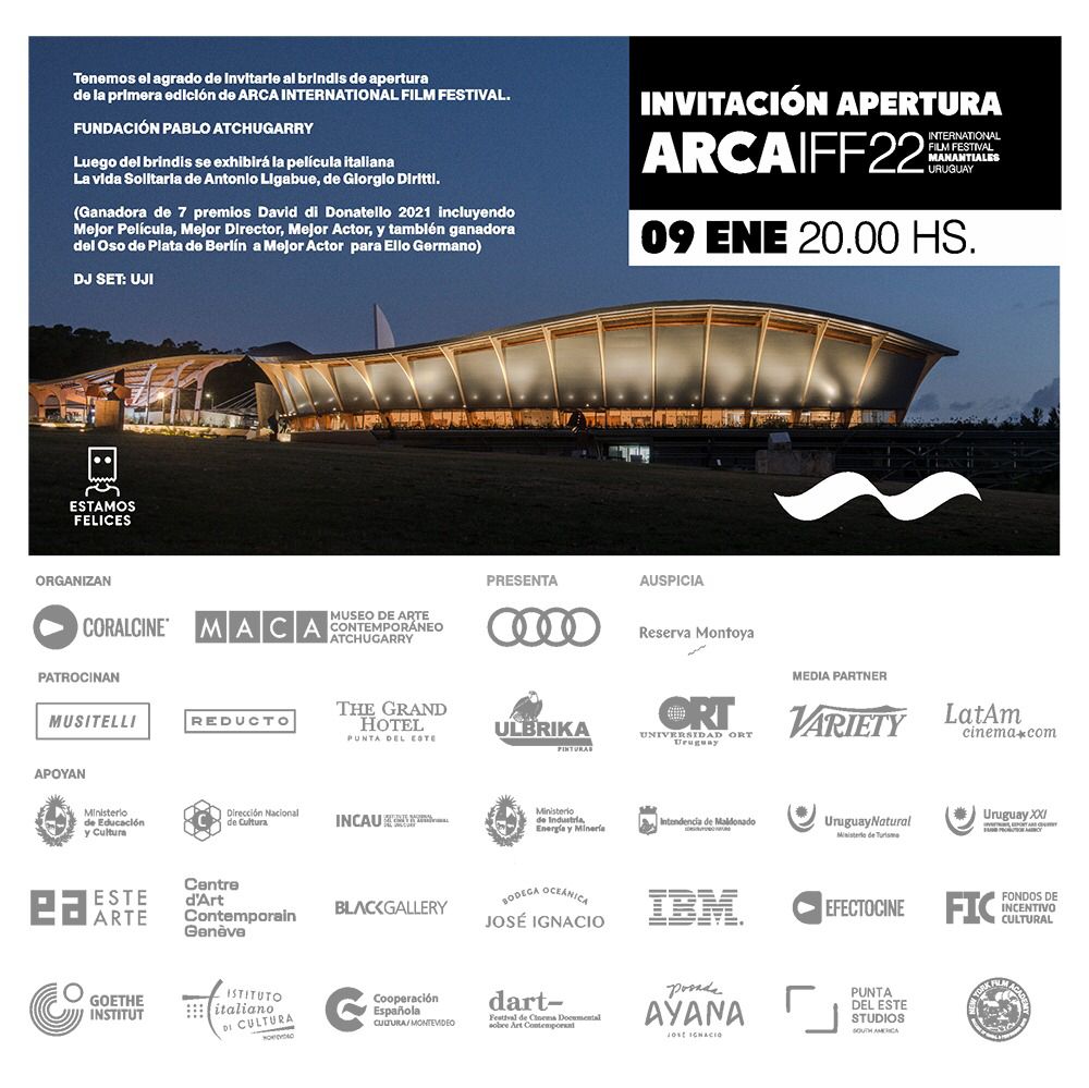 HOY 20hs | #EA2022 APOYA
Apertura <a href="/ArcaIff/">ARCA International Film Festival</a>  en <a href="/fpatchugarry/">MACA Fundación Pablo Atchugarry</a> 
✨Programa de video arte, curado por Laura Bardier✨