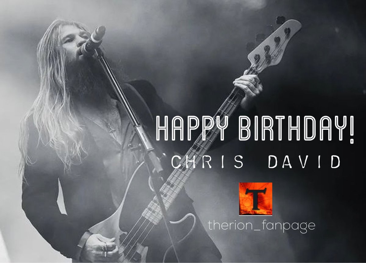 PageTherion's tweet photo. Happy Birthday @ChrisDavidBass !!
#therion #therionband #chrisdavid https://t.co/uzoNghke3p