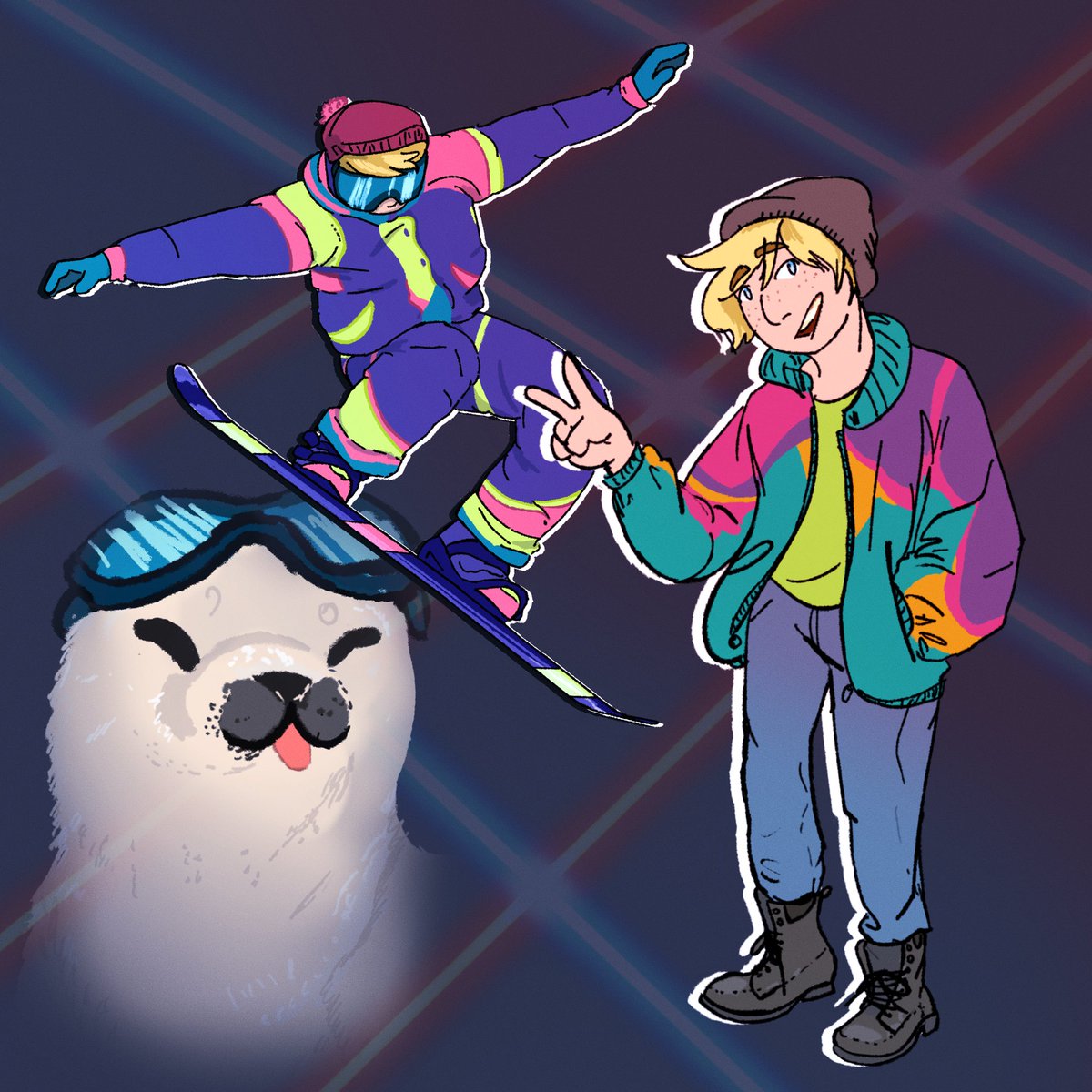 ElliotHTArt's tweet photo. Finished my @candlenightzone gift for @IsaelStarr! She requested Jake Coolice content and I uh, went into a fugue state and came out several hours later with this. Happy Candlenights! #thezonecast https://t.co/ScCx1lDGFd