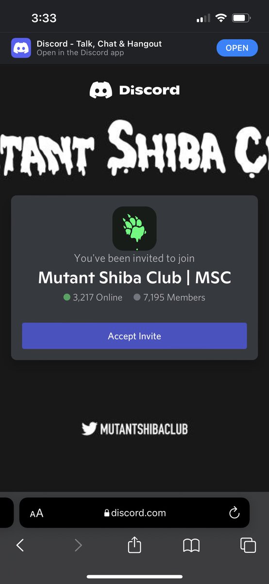 NFThese_Nuts's tweet photo. @MutantShibaClub it wont load 😩 https://t.co/LuGEpk2fdf