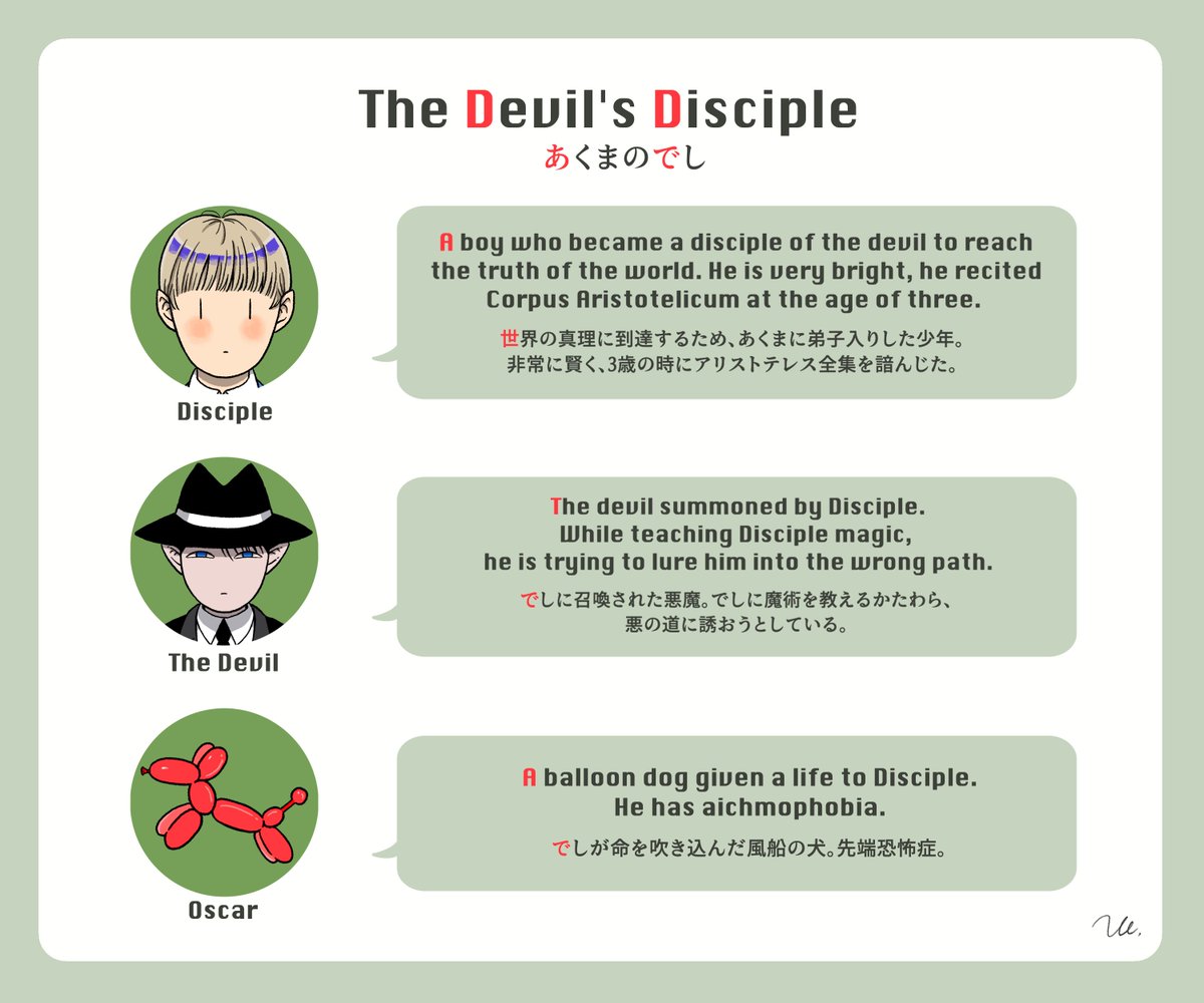 _DevilsDisciple's tweet photo. 【The Devil's Disciple】
Character Introduction

#NFT #nftart #NFTJPN #_DevilsDisciple
https://t.co/g43ekKlMdn https://t.co/XUmzKc9waG