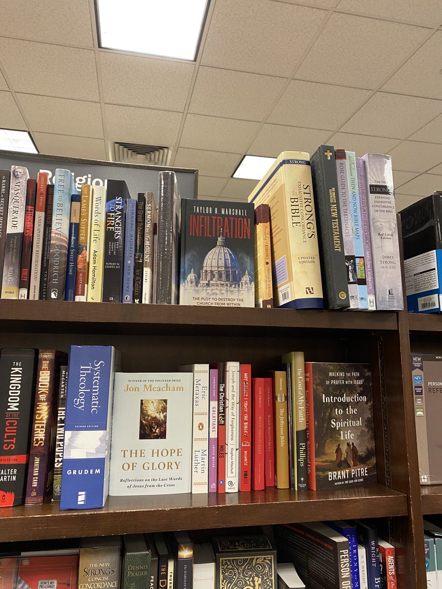 Happy to see this as “top shelf” in Barnes &amp; Noble! ⁦⁦<a href="/TaylorRMarshall/">Dr Taylor Marshall™️</a>⁩