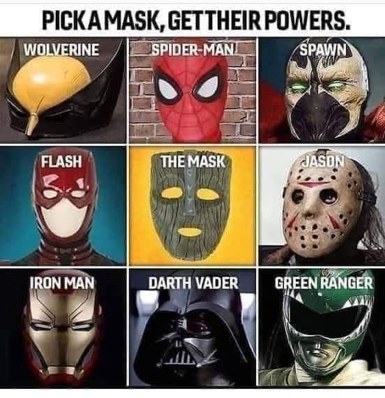 The Mask is the obvious choice because it basically turns you into an unkillable cartoon character and gives you the power to fuck Cameron Diaz circa 1994. https://t.co/vDHbdXFx9D