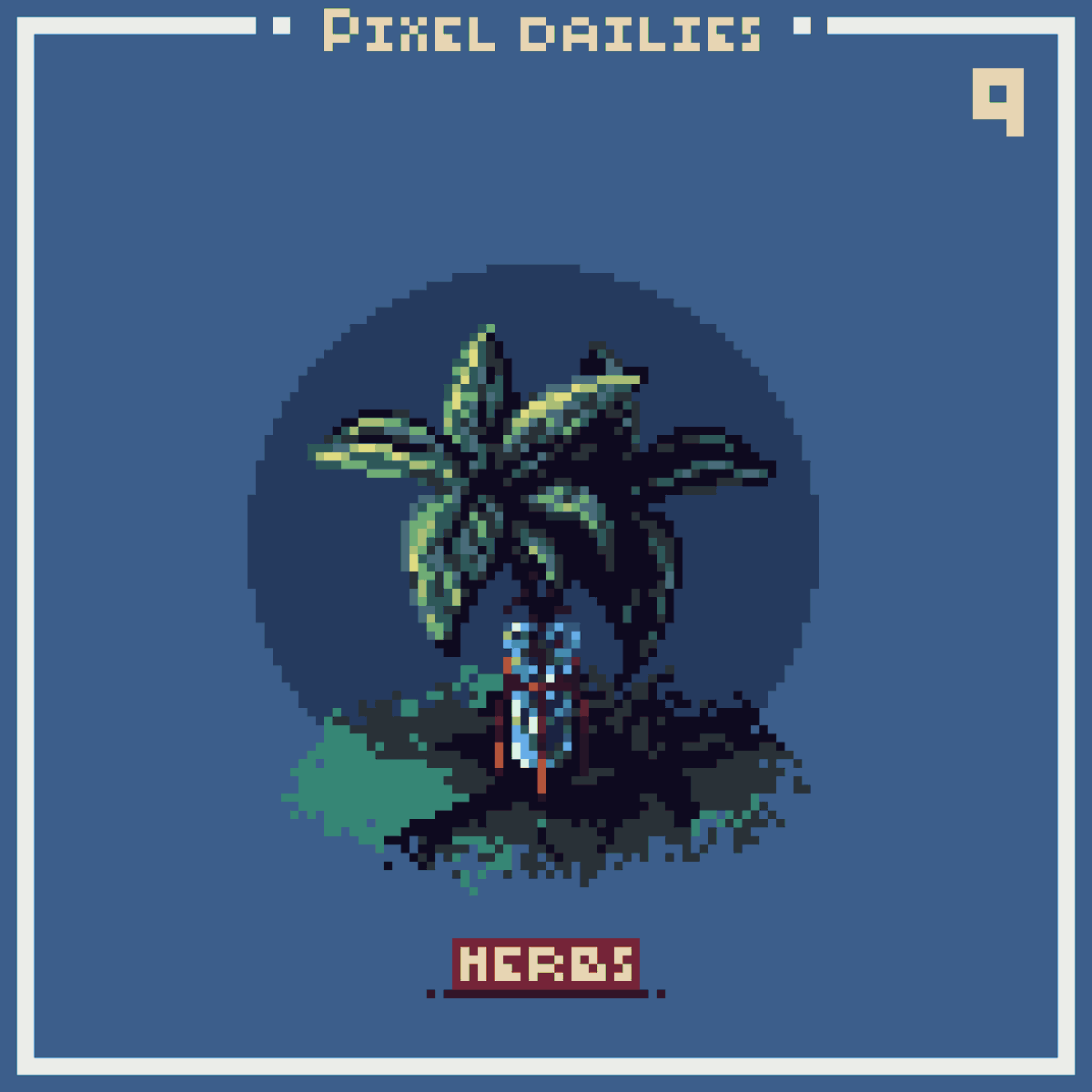 Some #herbs for brewing 🌿
<a href="/Pixel_Dailies/">Pixel Dailies</a> ♦ #pixel_dailies ♦ #pixelart
