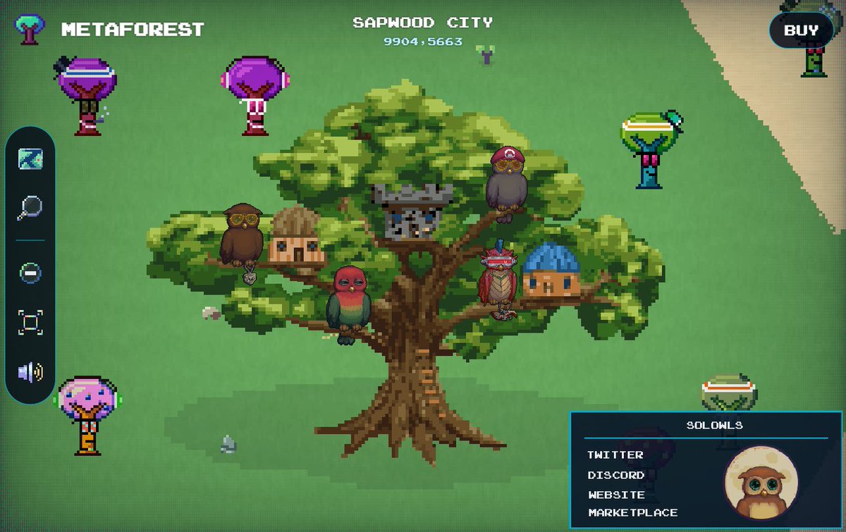 High in the Treez of the southeastern MetaForest lives a colony of the wisest owls the world has ever known 🦉 

Welcome to our newest MetaForest partners <a href="/OwlsOfSol/">SolOwl</a>!

Find them here soon 👉 metaforest.app