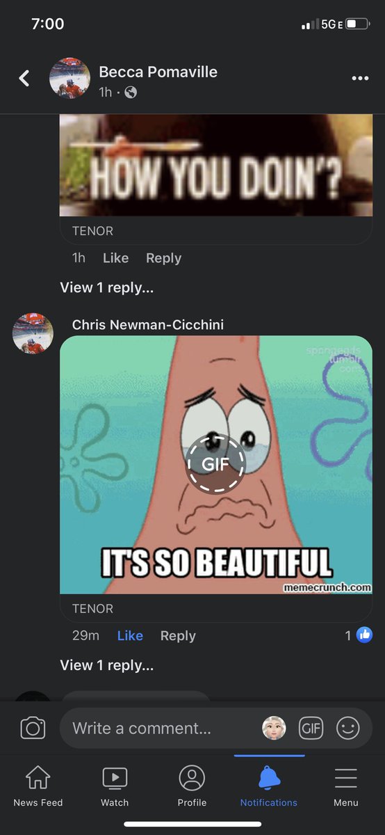 beck_pom's tweet photo. This is why i have loved my boyfriend from day one, everytime i post a picture of me he posts gifs like this on them 😭 https://t.co/tqepIc2dN9