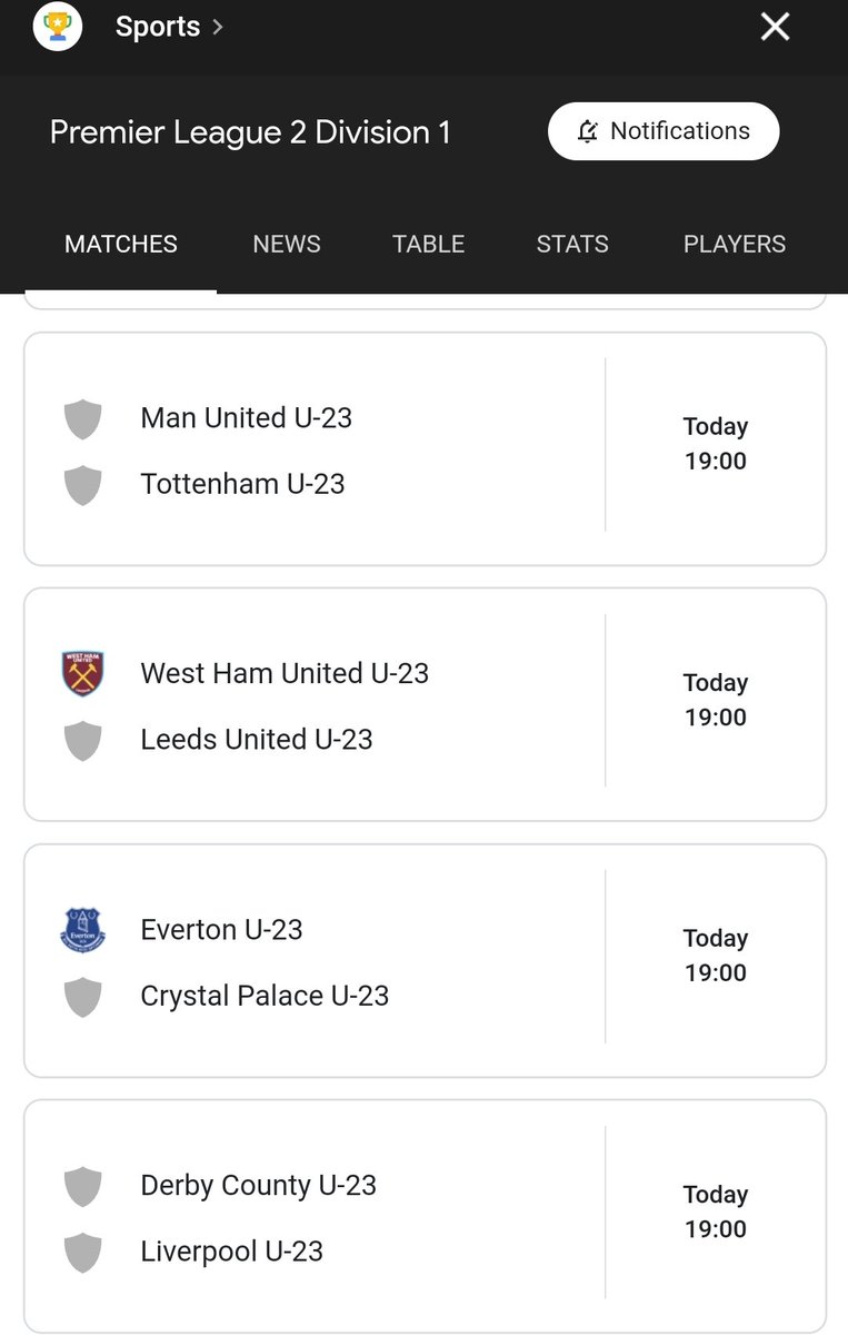 Premierleague2f's tweet photo. Today's games 

Some tasty games there as man united play Tottenham at home.

West ham play Leeds.

Liverpool travel away to play Derby.

And last but not least Everton host Crystal Palace. https://t.co/9vMmy0XmV2