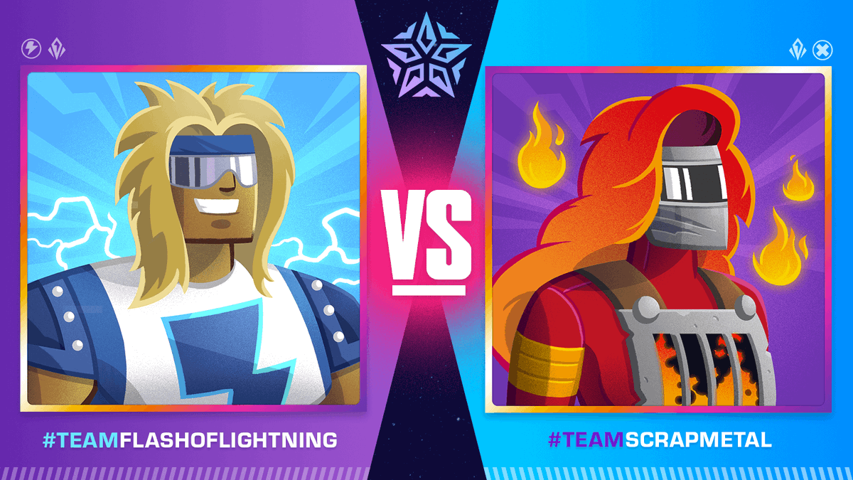 STARKADEworld's tweet photo. Tag your friends in a comment below with either #TeamFlashOfLightning or #TeamScrapMetal
For each friend you tag we’ll award 1 point to your team, & 1 entry for you to WIN the 1/1 NFT of your fighter if it wins!
You must be following this account to win, RT for +1 point/entry! https://t.co/CHVVXtjvG1