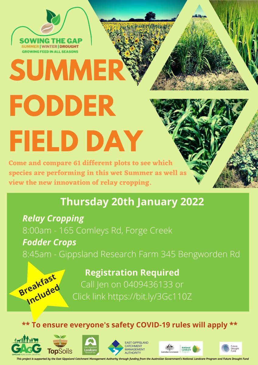 Don't forget to register - call 0409436133 or click link bit.ly/3Gc110Z