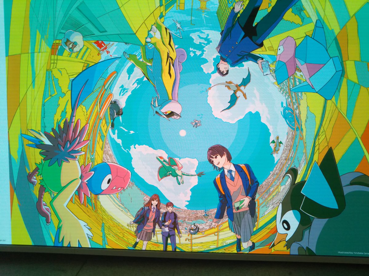 non68759558's tweet photo. 新宿の東西通路、ポケモンGO になってる
#ポケモンGO5周年
#SUSIO
#田中寛崇
#アカサカハル https://t.co/hoOtXzvQsS