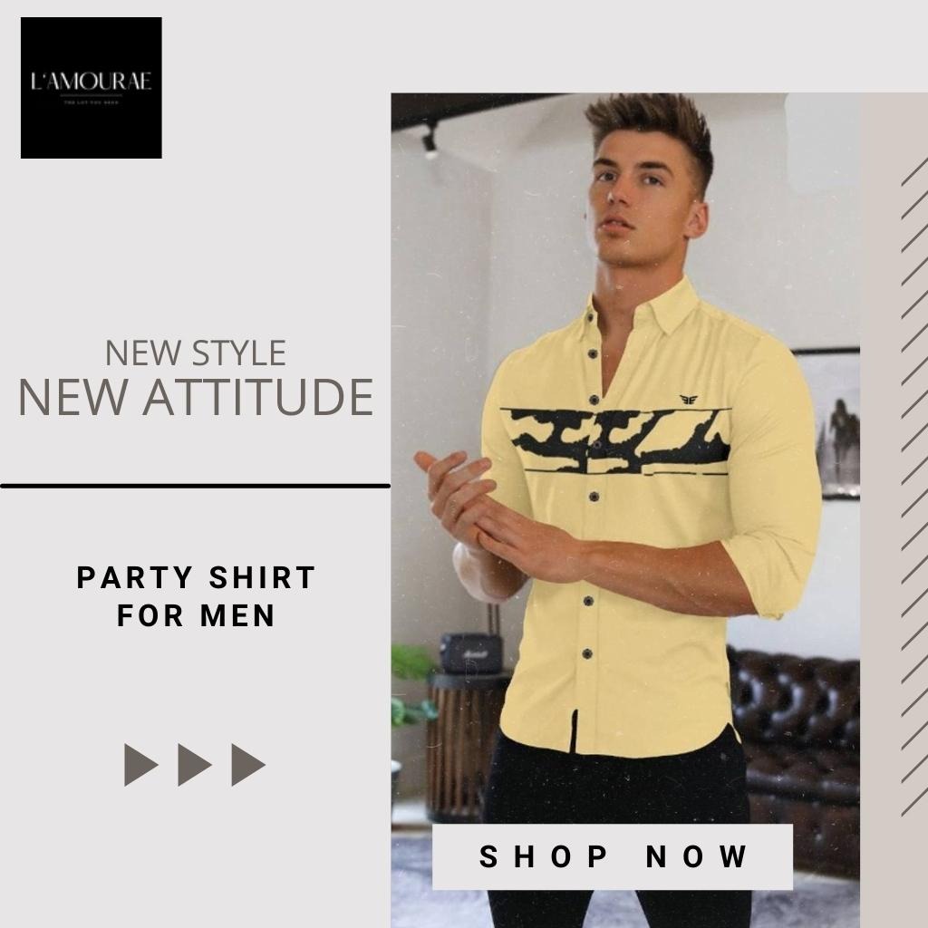 lamourae's tweet photo. PARTY SHIRT FOR MEN!! 

Shop Party Shirt For Men with Lamourae. 
It has one piece of men premium quality shirt which adds new Style and Attitude to the Look. Wear it for Partying or as Casual.
For more - https://t.co/4Qhm949mBv
#Lamourae #Trendy #Men #Partywear #Trendy #Fashion https://t.co/c1VGlwAXwj