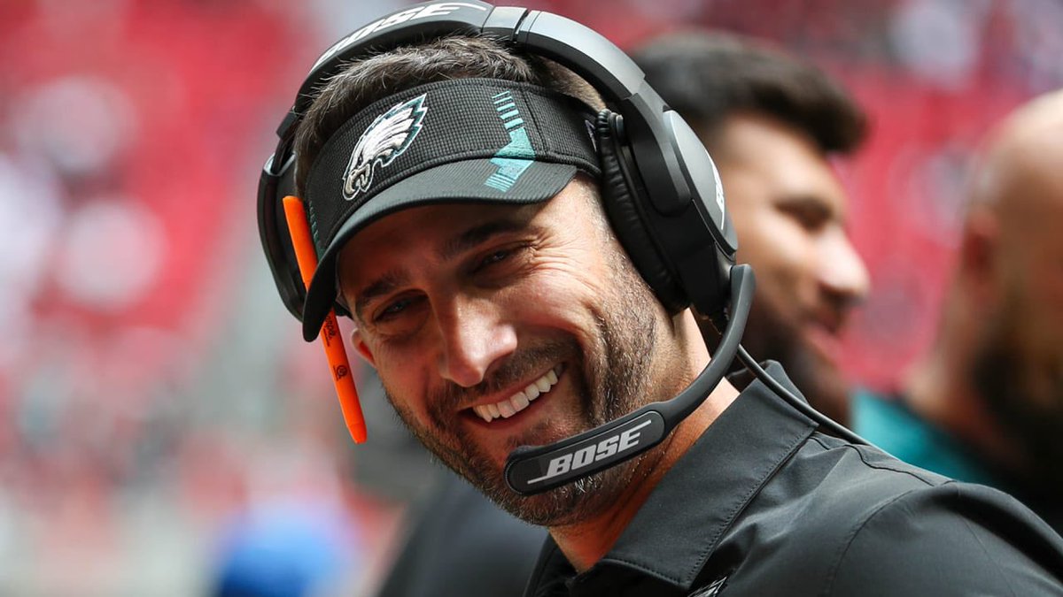 PHLEaglesNation's tweet photo. And now it’s official, Nick Sirianni is the only rookie HC to lead his team to the playoffs‼️ https://t.co/qbc4VpDO8S