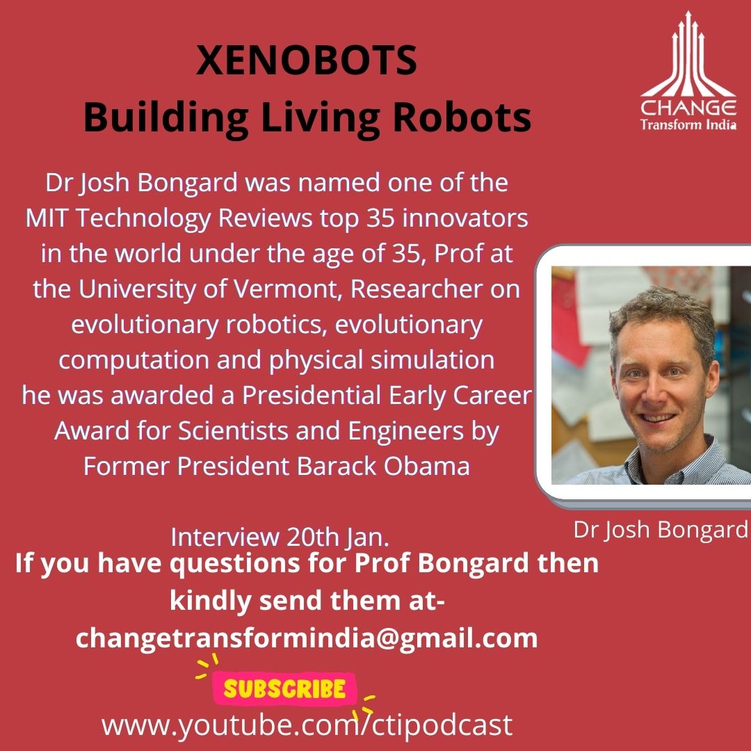 avileddie's tweet image. If you have questions for Prof Bongard then kindly share the same at: changetransformindia@gmail.com 
#xenobots #livingrobots