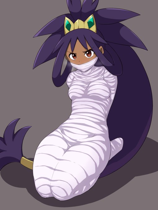 蜘蛛糸で梱包されたアイリス
 #1月10日は蜘蛛糸拘束の日 