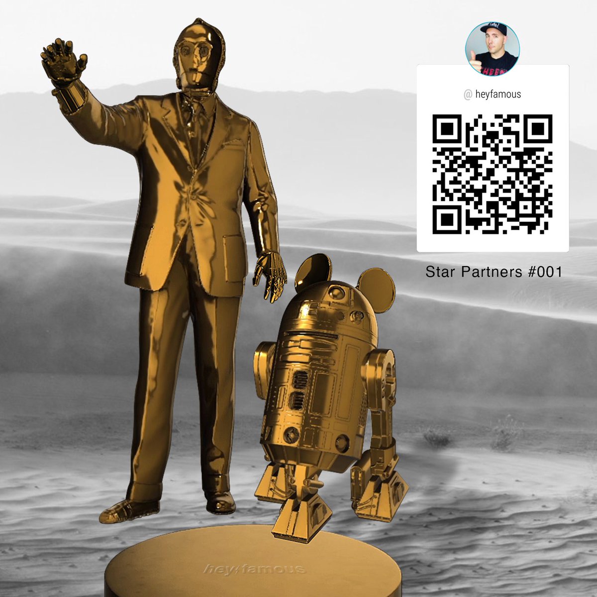 D33PST8_'s tweet photo. Star Partners - It all started with a droid. Had some fun with this #veve #disney #starwars concept. #kobecollectsvevechallenge #nft @veve_official @VeVeVauIt #omi https://t.co/tz0Plh3L5o