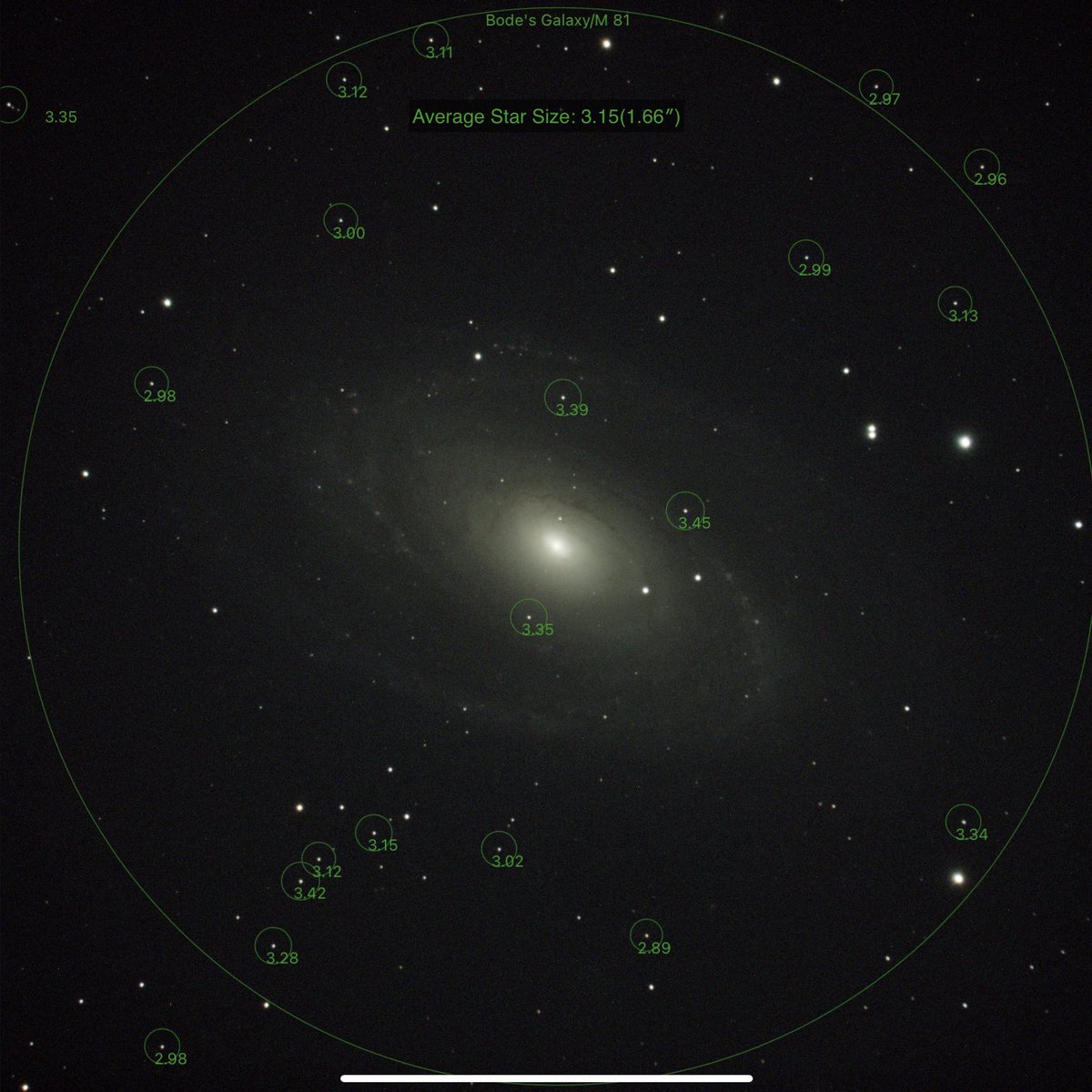 MathCancer's tweet photo. Now that’s what I call a 10 minute exposure! #Messier81 #Astrophotography https://t.co/mnFzLcpG36