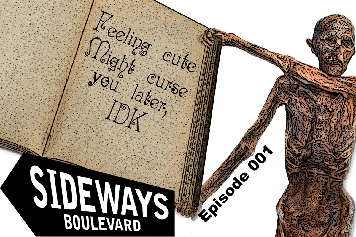 We're back!  Podenstein's Lab is now Sideways Boulevard, with more of what you come for- the weird side of life! Episode 001 is out: "Curses, Crashes, and Bathhouse Hexes." It's cursetastic.  #cursedefense #JamesDean #cursecorpses 
anchor.fm/sidewaysboulev…