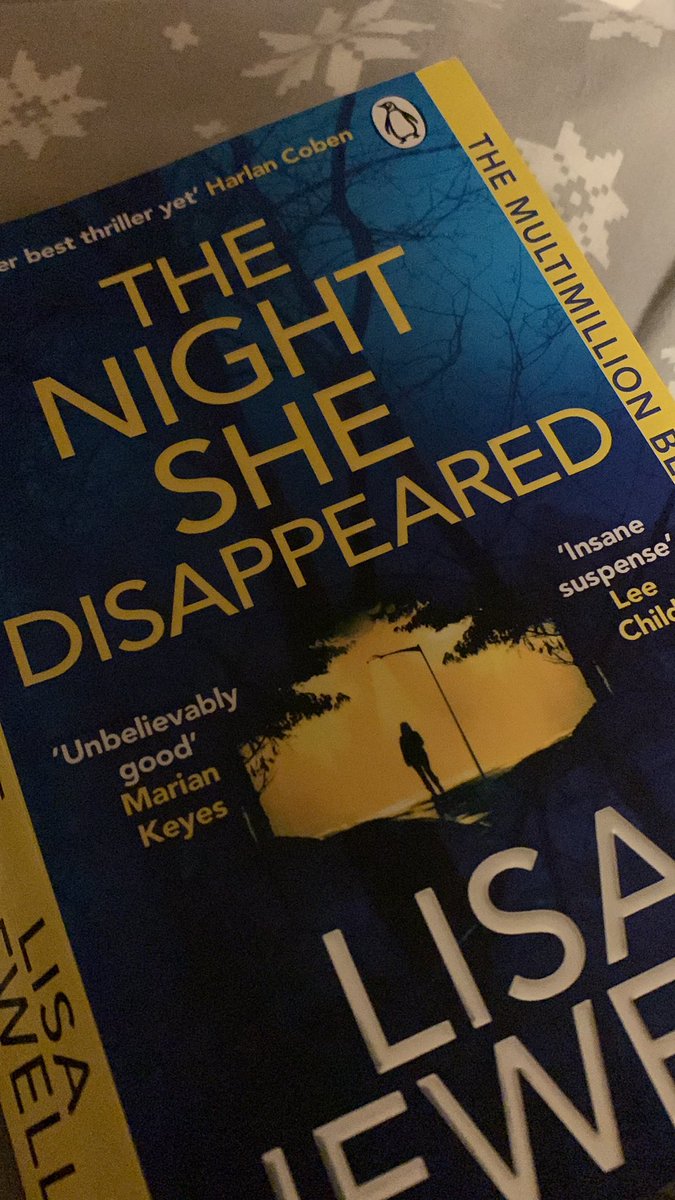 I am only just going to sleep now because I needed to finish this brilliant book! I couldn’t put it down! When I’m late for work tomorrow I’m blaming TheNightSheDisappeared and @lisajewelluk 😂