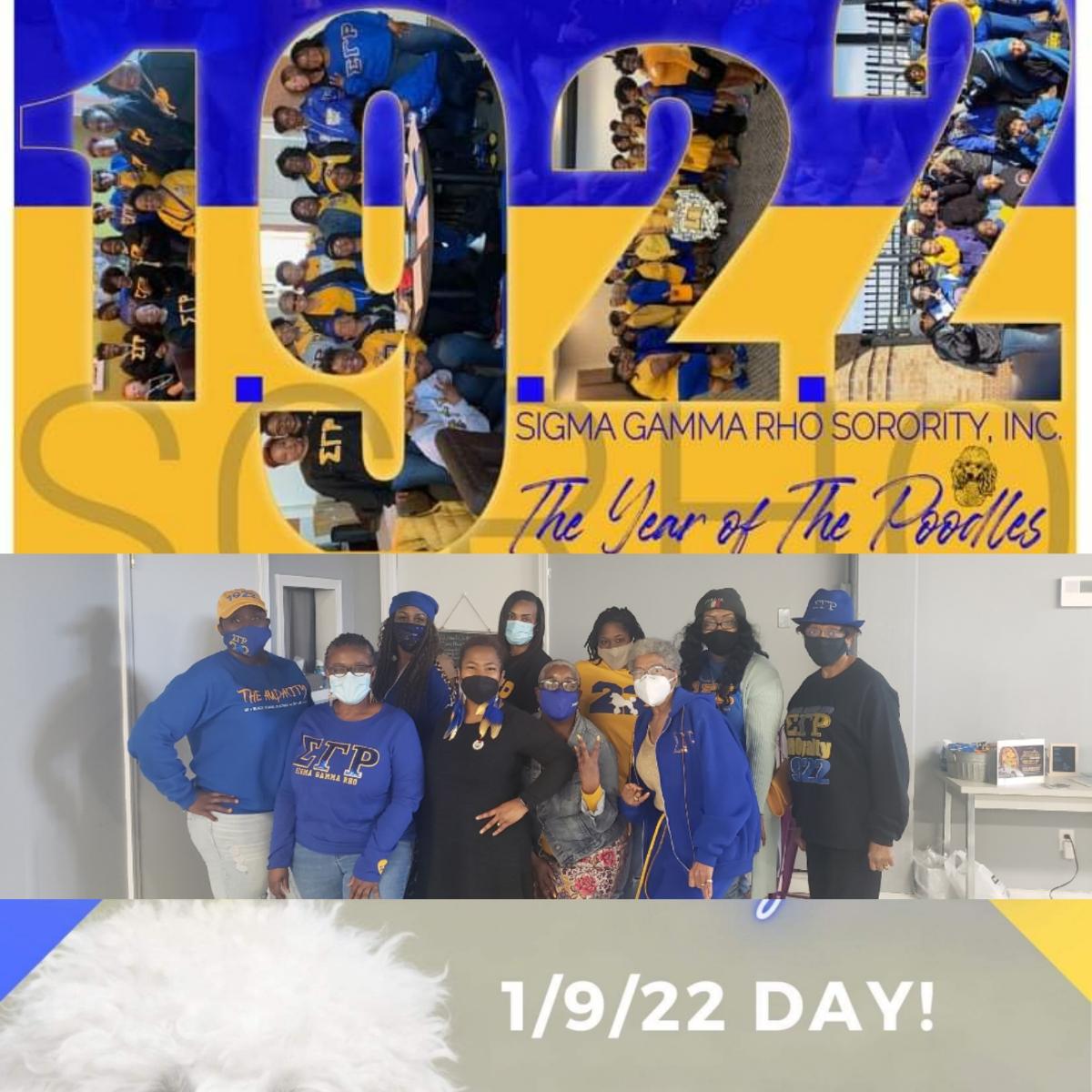 SGRho918's tweet photo. Celebrating 1.9.2.2 Day! #SisteRHOod #TheYearOfThePoodles #AlphaXiSigma
💙💛🐩 https://t.co/p07Otr0nTe