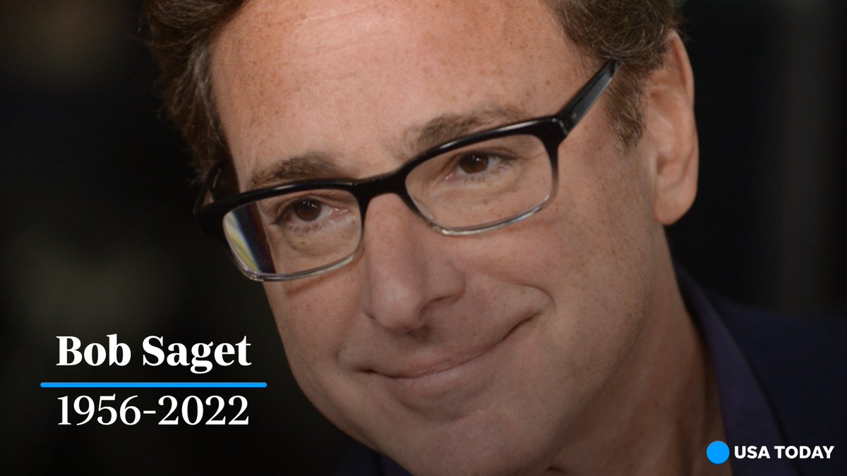 USATODAY's tweet photo. Bob Saget, stand-up comedian and beloved TV dad on "Full House" and "Fuller House," was found dead Sunday in his hotel room in Orlando. He was 65. 

👉 Read more: https://t.co/Q5LVt8k8GY https://t.co/kTpROdDk5t