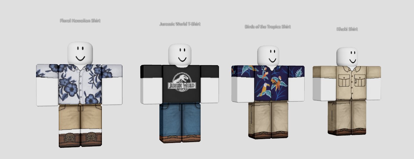 Jurassic World Shirt, Roblox Wiki