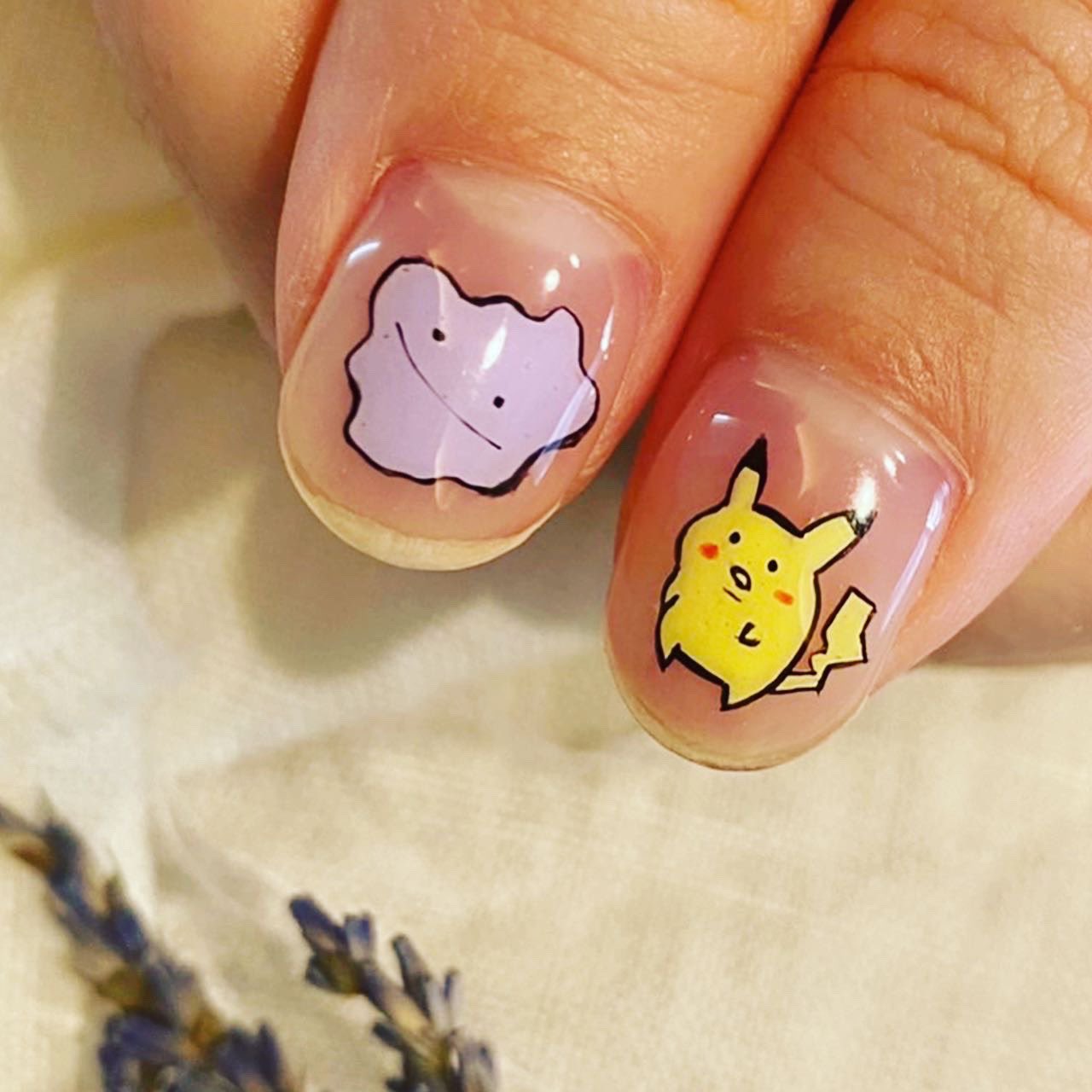 佐藤 愛可 ナレーター ポケモンネイル ピカチュウとメタモン T Co 9j9lt0k4yz Twitter