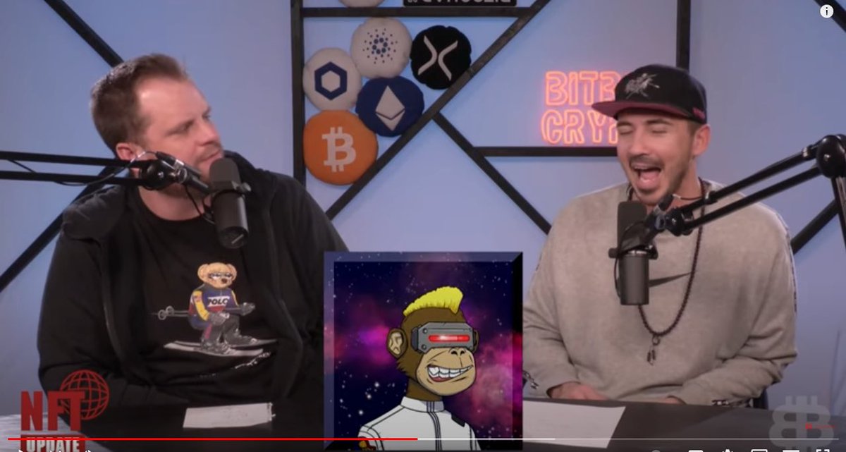 SpaceApeClub's tweet photo. https://t.co/xCHFCfcndN
No this is not a Photoshop..looks like powerhouse @Bitboy_Crypto @NFT_Justin mentioned us. Well this was crazy news to wake up too.
#cnft better watch out. The apening is commencing and apes are going bananas. 
#ApesTogetherStrong https://t.co/2pEFzclFlV