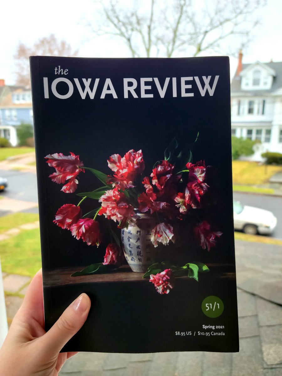 AmyV_Blakemore's tweet photo. Seeing my nonfiction in print in the @IowaReview - what a feeling. My piece is about amenorrhea and television and menstrual pamphlets from the 1920s. It's personal and researched. It's bloody.
My world feels very tender right now, and I will treasure this. https://t.co/QtengEIAfF