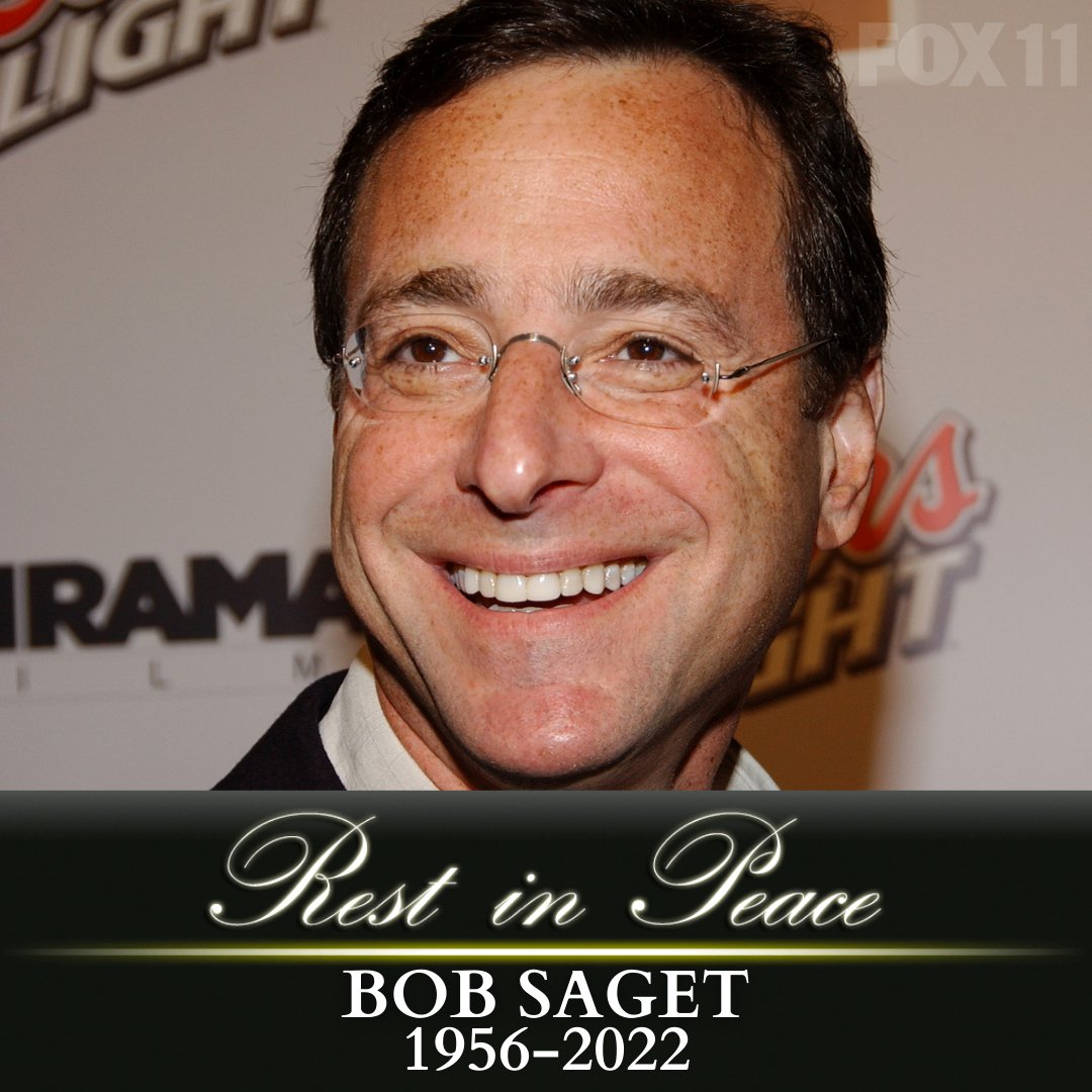 FOXLA's tweet photo. REST IN PEACE: “Full House” actor and comedian Bob Saget was found dead in a hotel room in Orlando, Florida on Sunday.
https://t.co/78wbv6GHLz https://t.co/xhxHdsUjEw