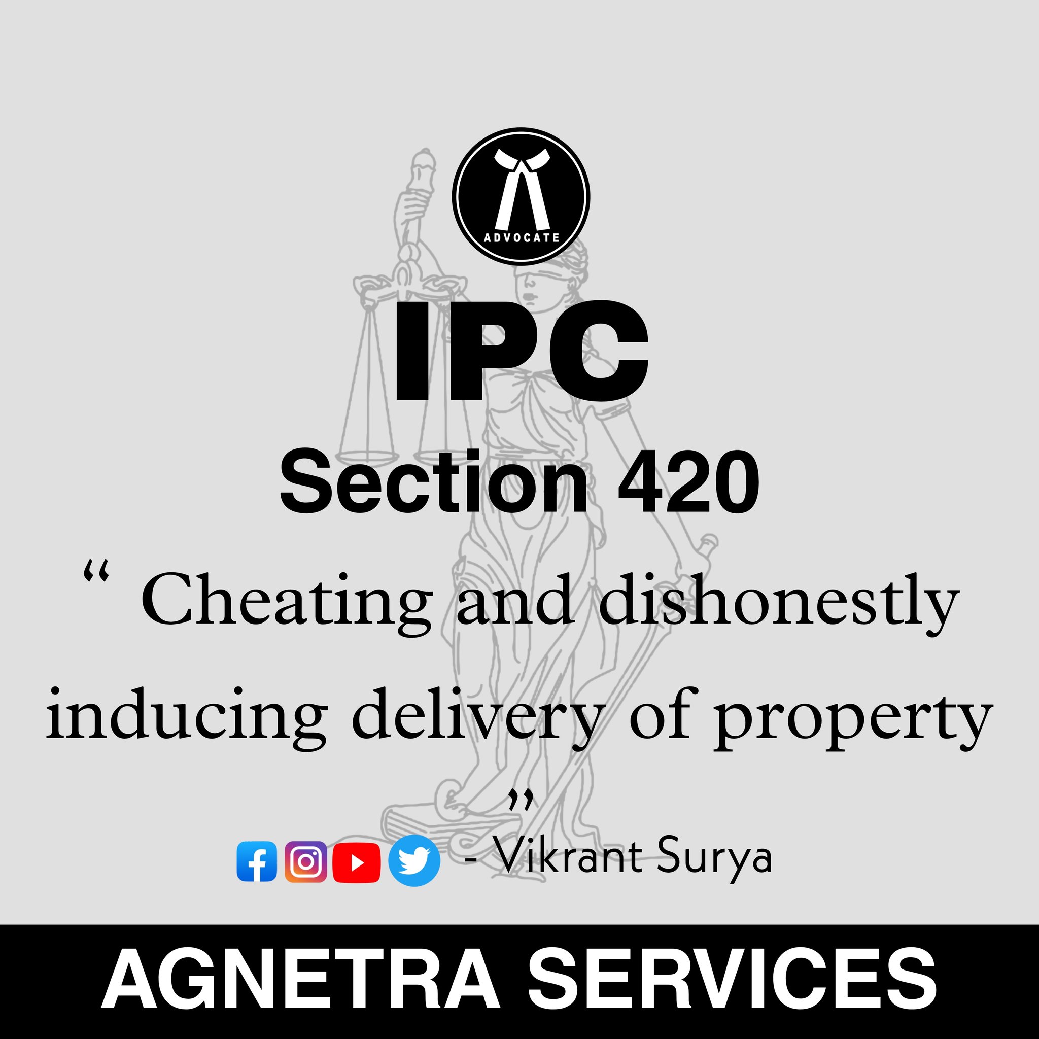 Vikrant Surya on X: You now 420 meaning. #ipc #constitution