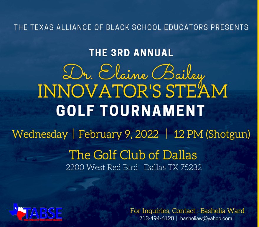 Sign up now for the TABSE golf tournament!     tabse.net/golf-tournamen… <a href="/TyraClaytonEdu/">Tyra Clayton</a> @APThatIsMe <a href="/meganmboyd13/">Megan Boyd</a> <a href="/Gr8_Teach/">Tiffany Alexander</a>