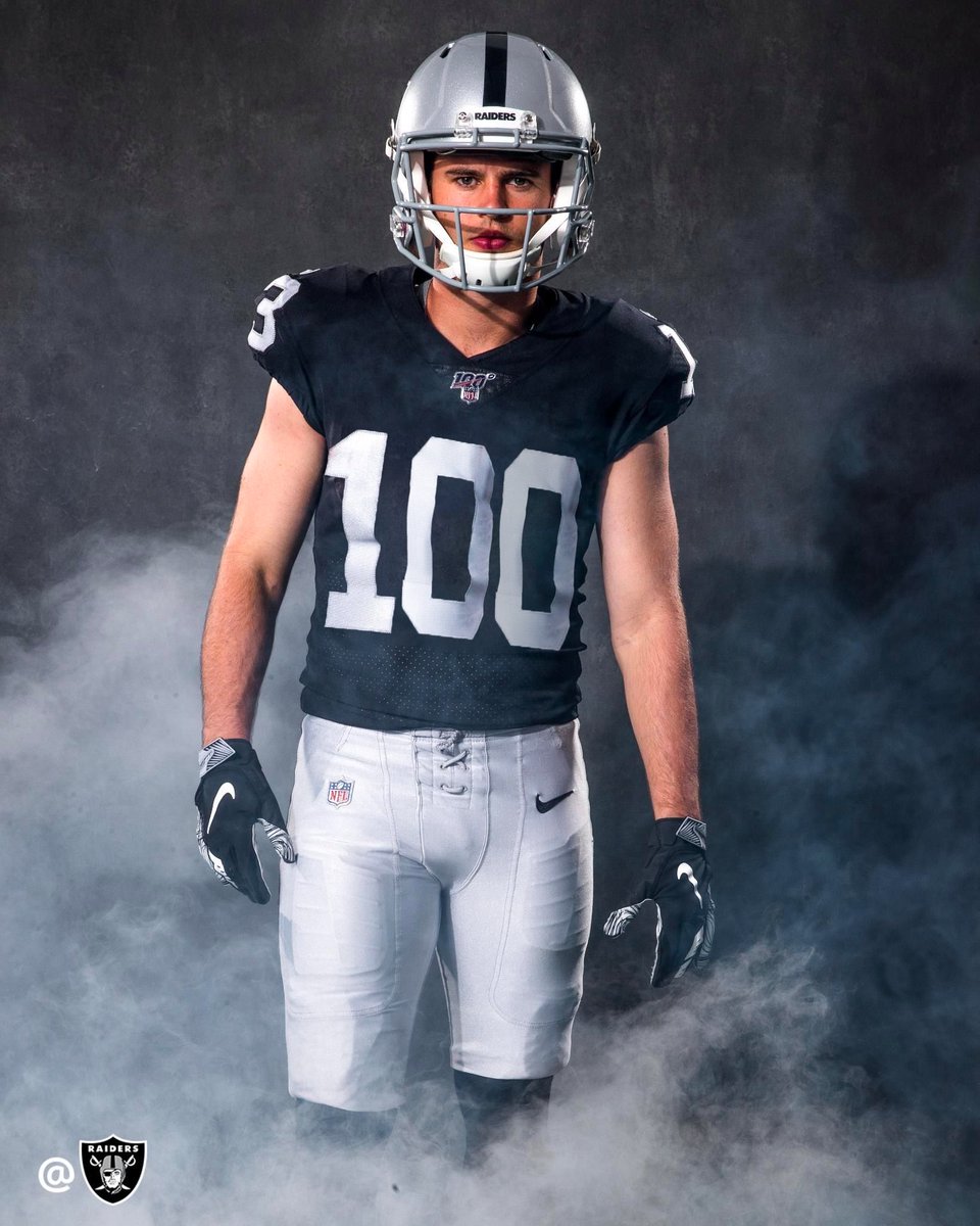 apthirteen's tweet photo. Hunter Renfrow (100) is now the third player in @Raiders history to record 100 receptions in a season, joining Tim Brown (104) and Darren Waller (107). https://t.co/SQlEsGiGAF