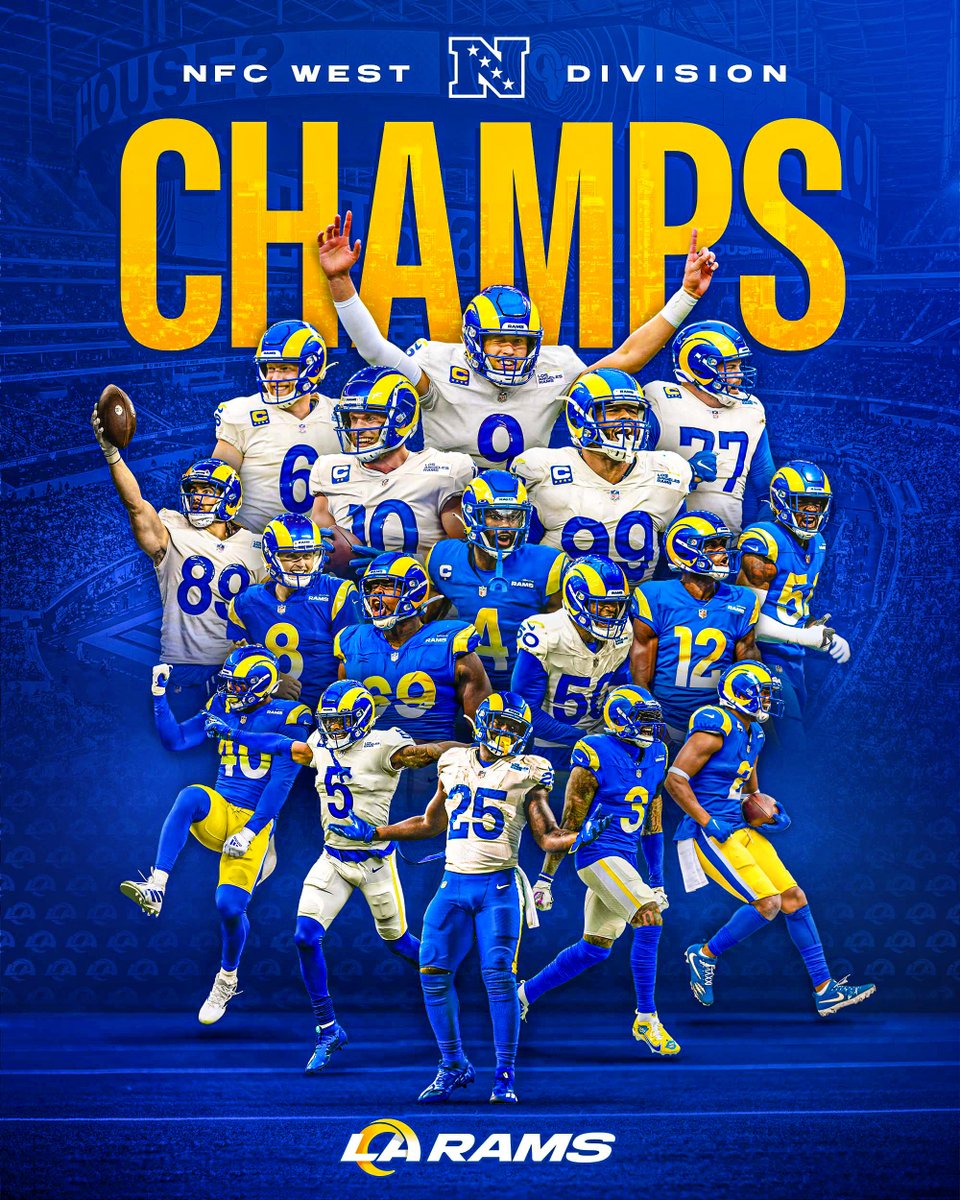 RamsNFL's tweet image. NFC West Champs. More to do.