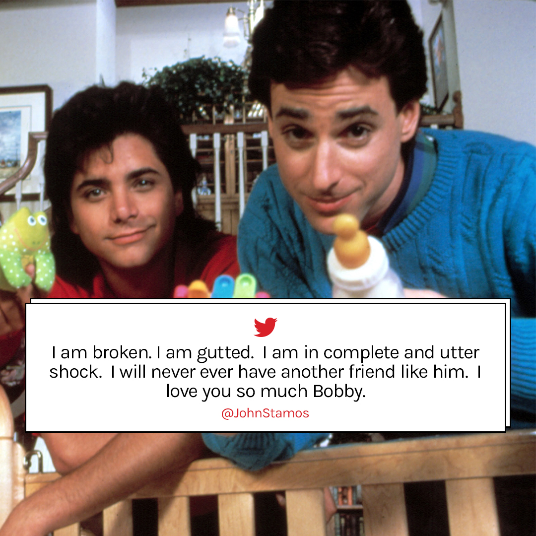 Bob Saget's #FullHouse co-star John Stamos is "broken" and "gutted" with the loss of his friend 

More tributes: thr.cm/yrWGszn