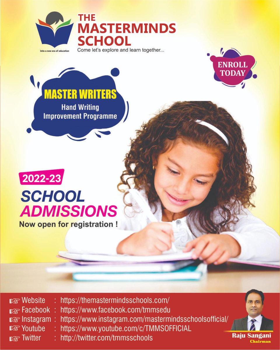 TmmsChampapet's tweet photo. Admissions open 22-23
@tmmsschools https://t.co/AxCNZhxnrI