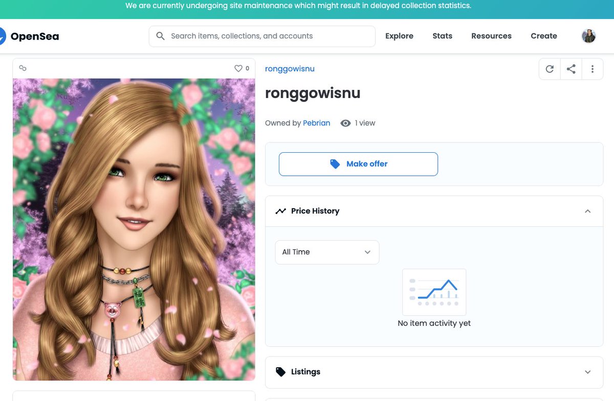 🚨COPYMINTERS, THIEVES!🚨
I am so sad, dear <a href="/opensea/">OpenSea</a> how can you let this happen, people are stealing my art and selling them and actually sold. PLEASE HELP REPORT this 😡

These are all fakes
opensea.io/collection/ron…
opensea.io/Pebrian (some of yours as well)