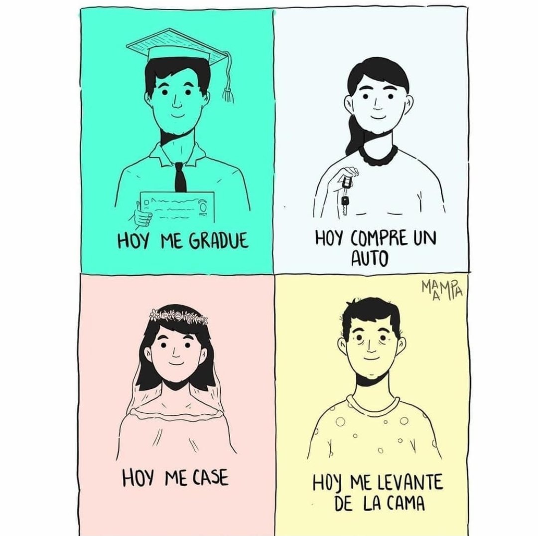 Lo que nos trae plenitud es subjetivo, y la verdad es que la podemos encontrar en cualquier cosa. Por ejemplo, en el hecho de que estamos respirando ahora.

Ilustración tomada de la cuenta de IG @Maaampa