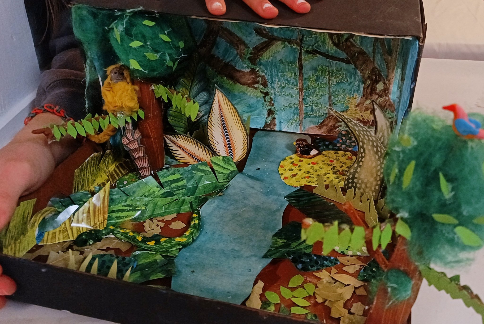 Tropical Rainforest Diorama Shoebox