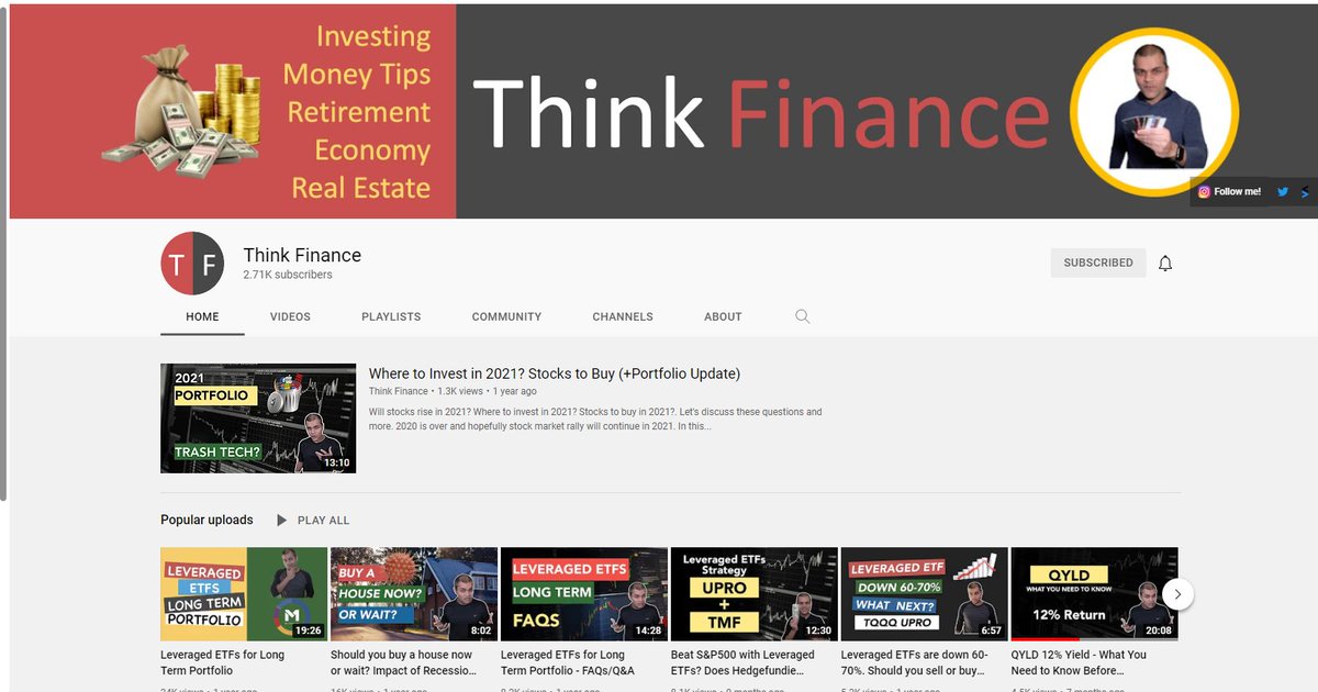 lcc007's tweet image. Guys - if you aren&apos;t  already following @thinkfinance - do it right away. 

I&apos;ve known Raj for almost 15 years and he&apos;s one of the brightest guys I&apos;ve met. His videos on youtube are crisp and sensible and a must watch for investors and traders alike!

youtube.com/c/ThinkFinance