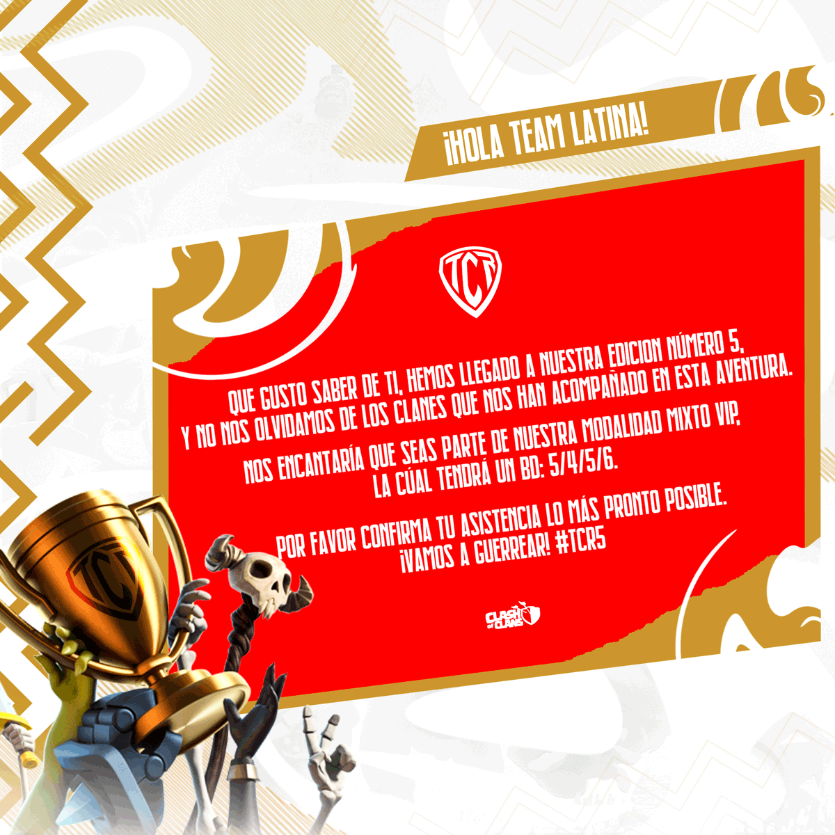 ⚡Agradecer por la invitación a <a href="/TorneoCRC/">TCR</a>  a participar de su 5ta edición división mixta y claro que aceptamos este desafío esperando dar siempre lo mejor y estar a la altura de los demás equipos!🔥

🐾🐼🐾 #PandasOpi