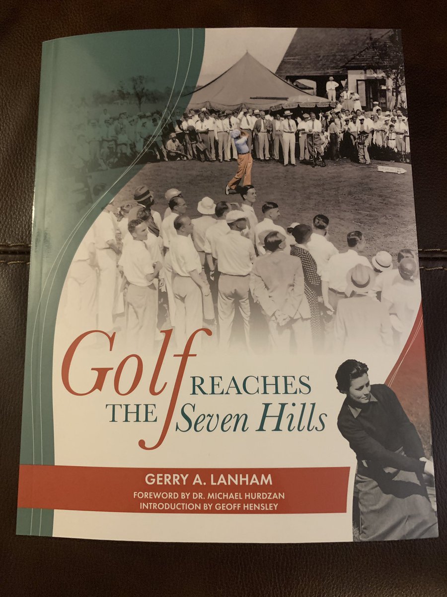 foreputt55's tweet photo. Had the privilege of picking up a copy of -Golf Reaches The Seven Hills- today. What made it more special was the handwritten note inside from Mr. Lanham. It was a privilege to bend his ear a bit and hear about how much time and effort went into this 📖. @GCGA #ThanksGerry https://t.co/aAKGN3evKR
