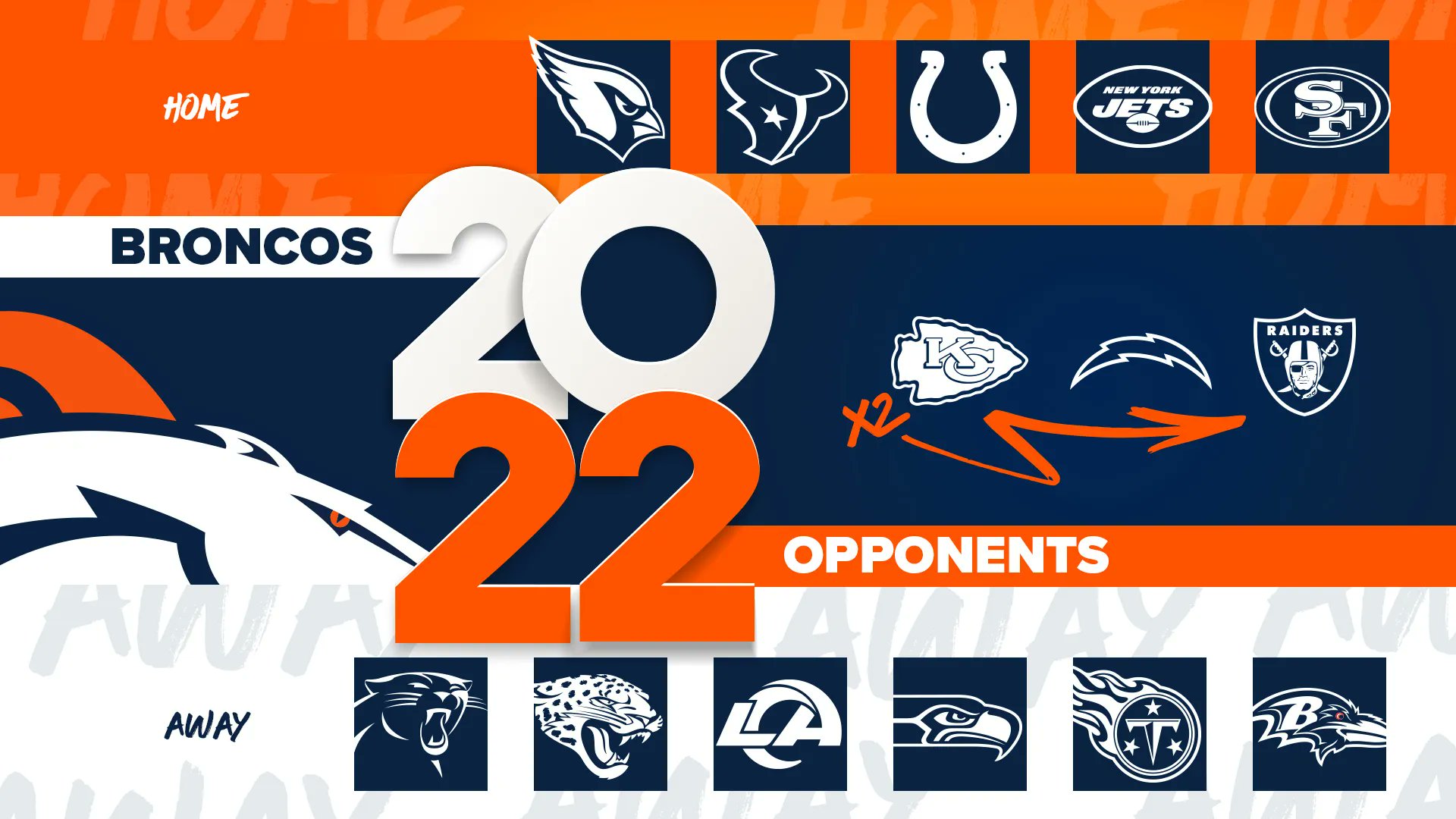 broncos schedule 2022