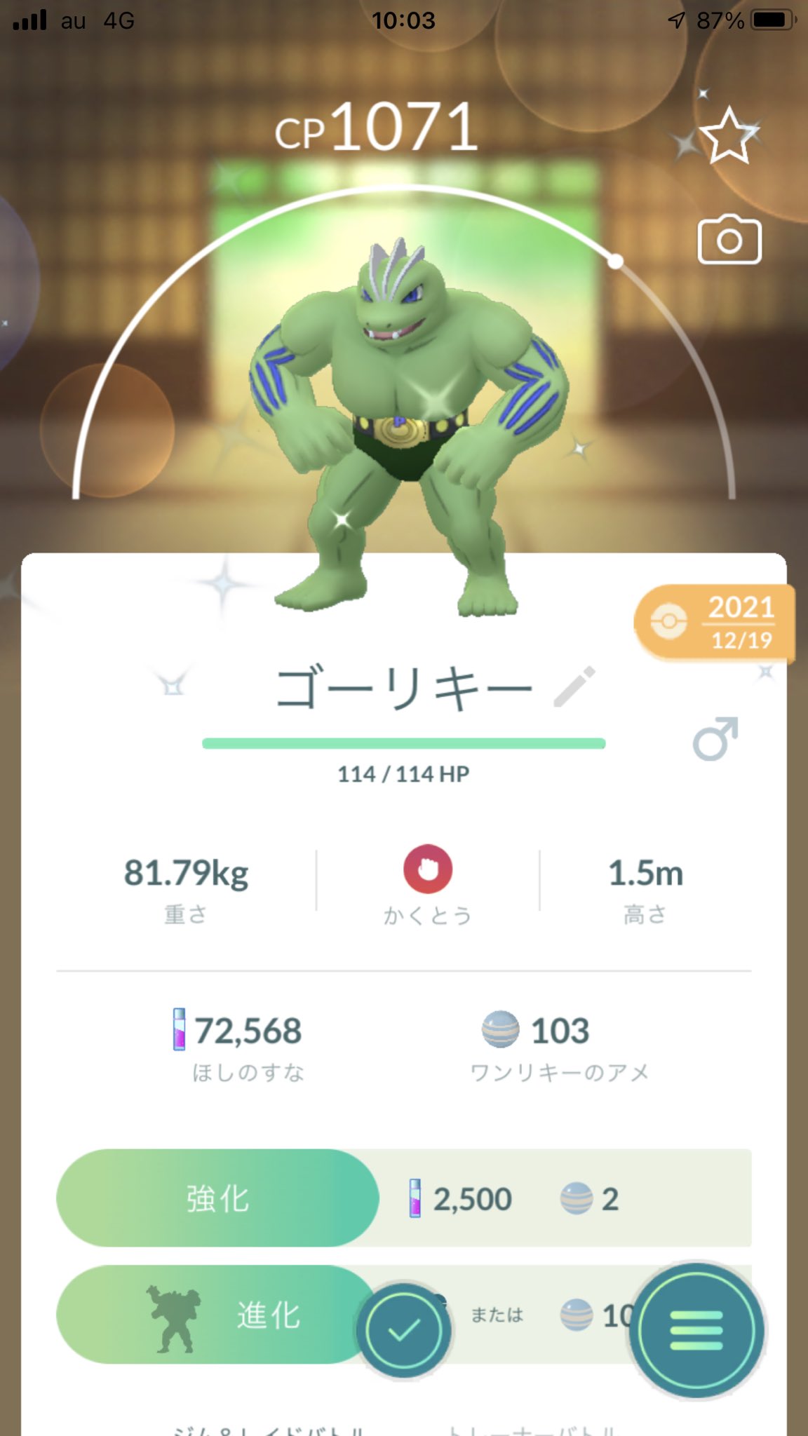 ラウンズ ポケモンgo 久々の色違いを進化させてみた ゴーリキーが良い感じだったな T Co Af1h1ebt3v Twitter