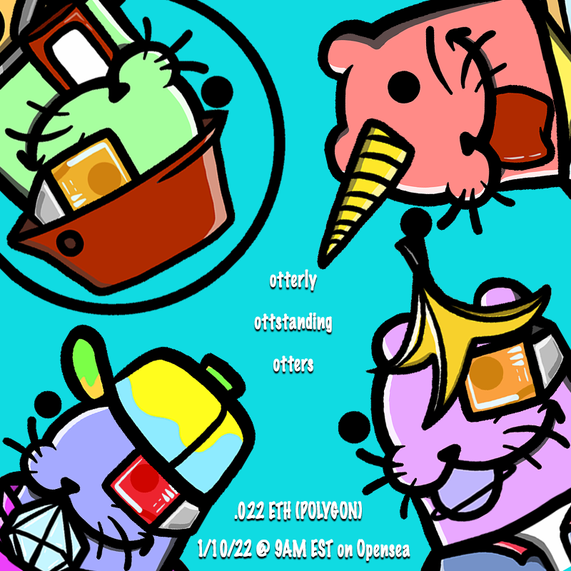 🦦 1000 OTTERLY OTTSTANDING OTTERS DROP TOMORROW MORNING!  🦦